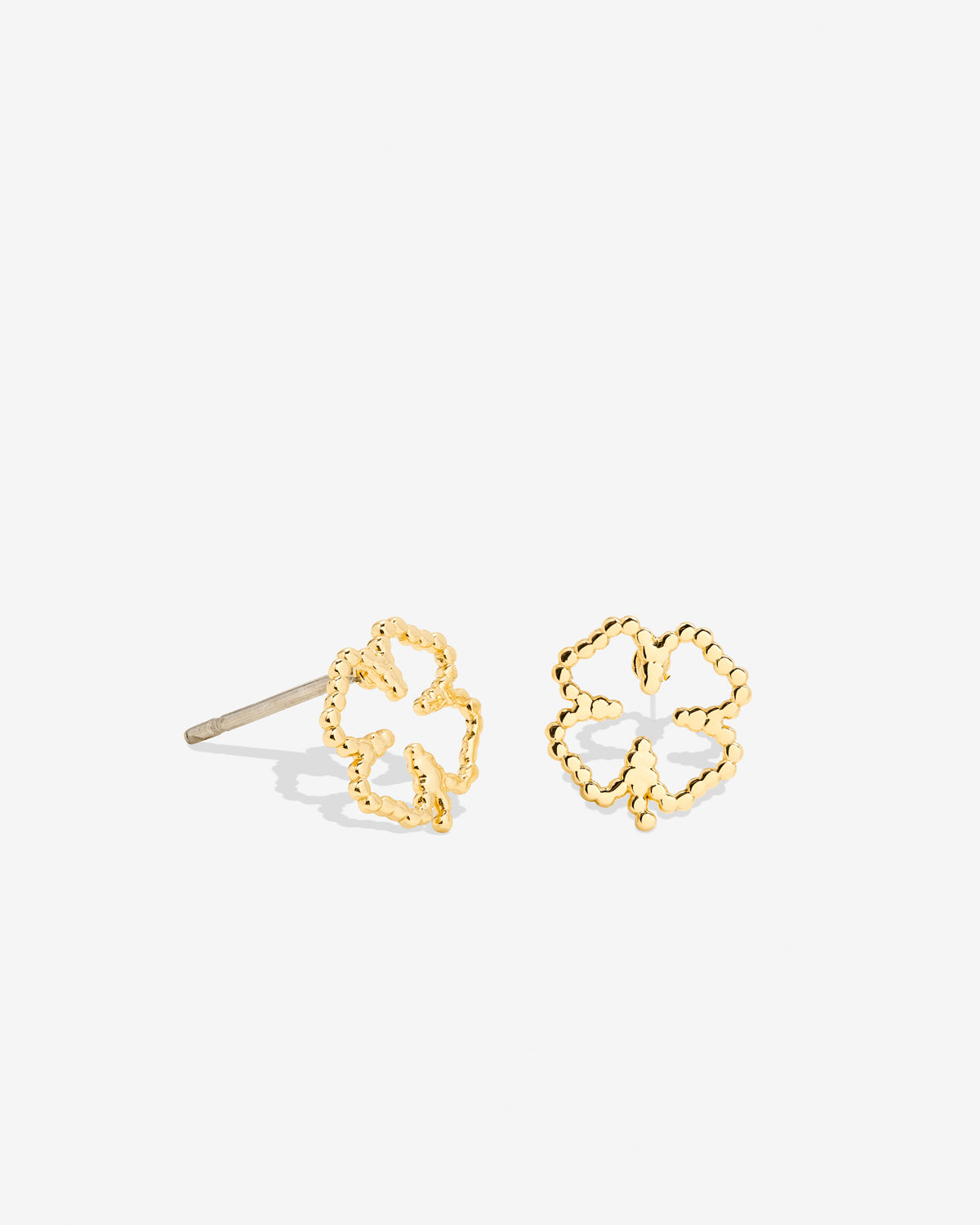 Bryan Anthonys Just For Luck Collection Four Leaf Clover Earrings Gold