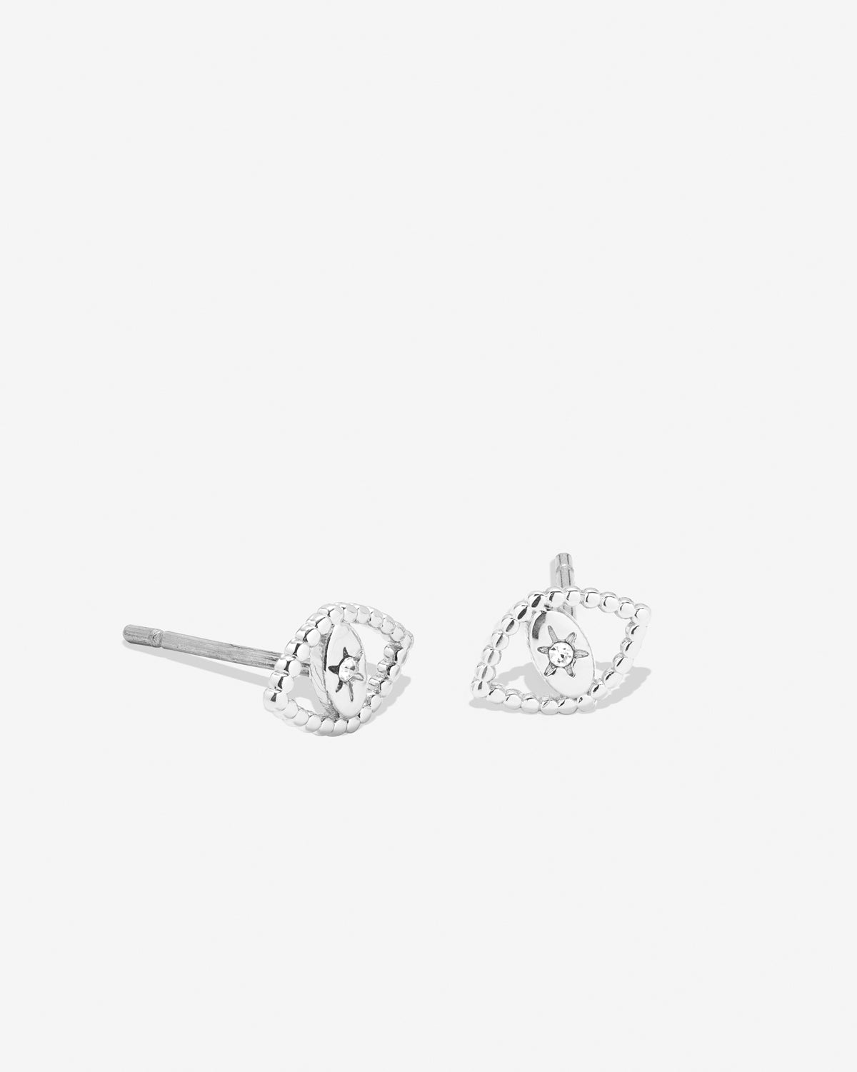 Bryan Anthonys Just For Luck Collection Evil Eye Earrings Silver