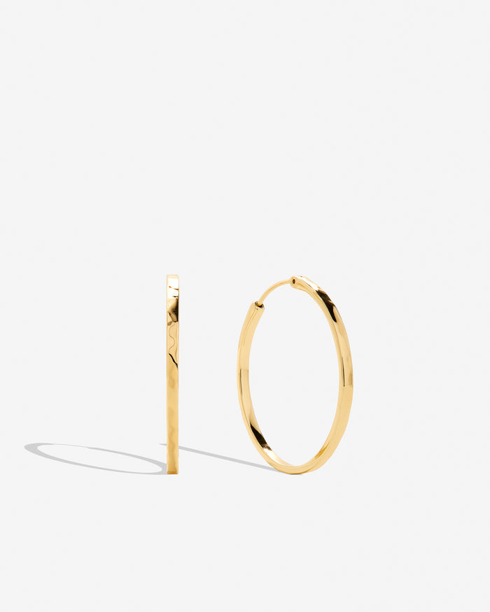 Bryan Anthonys Layers of You Simplicity Gold Hoop Earrings Macro