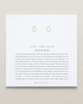 Bryan Anthonys Just For Luck Hamsa Gold Earring On Card