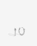 Bryan Anthonys Begin Again Mini Hoop Earrings in Silver
