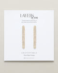 Bryan Anthonys Layers of You Collection Unstoppable Maxi Hoop Earrings Gold On Card