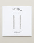 Bryan Anthonys Layers of You Collection Unstoppable Maxi Hoop Earrings Silver On Card