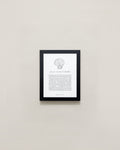 Bryan Anthonys Home Decor Be Your Own Kind Of Beautiful Illustration with Meaning 5x7 Graphic Framed Print Black