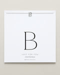 Bryan Anthonys Just For You Silver B Necklace On Card