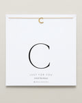 Bryan Anthonys Just For You Initial C Gold On Card
