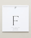 Bryan Anthonys Just For You Silver F Necklace On Card