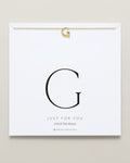 Bryan Anthonys Just For You Gold G Necklace On Card
