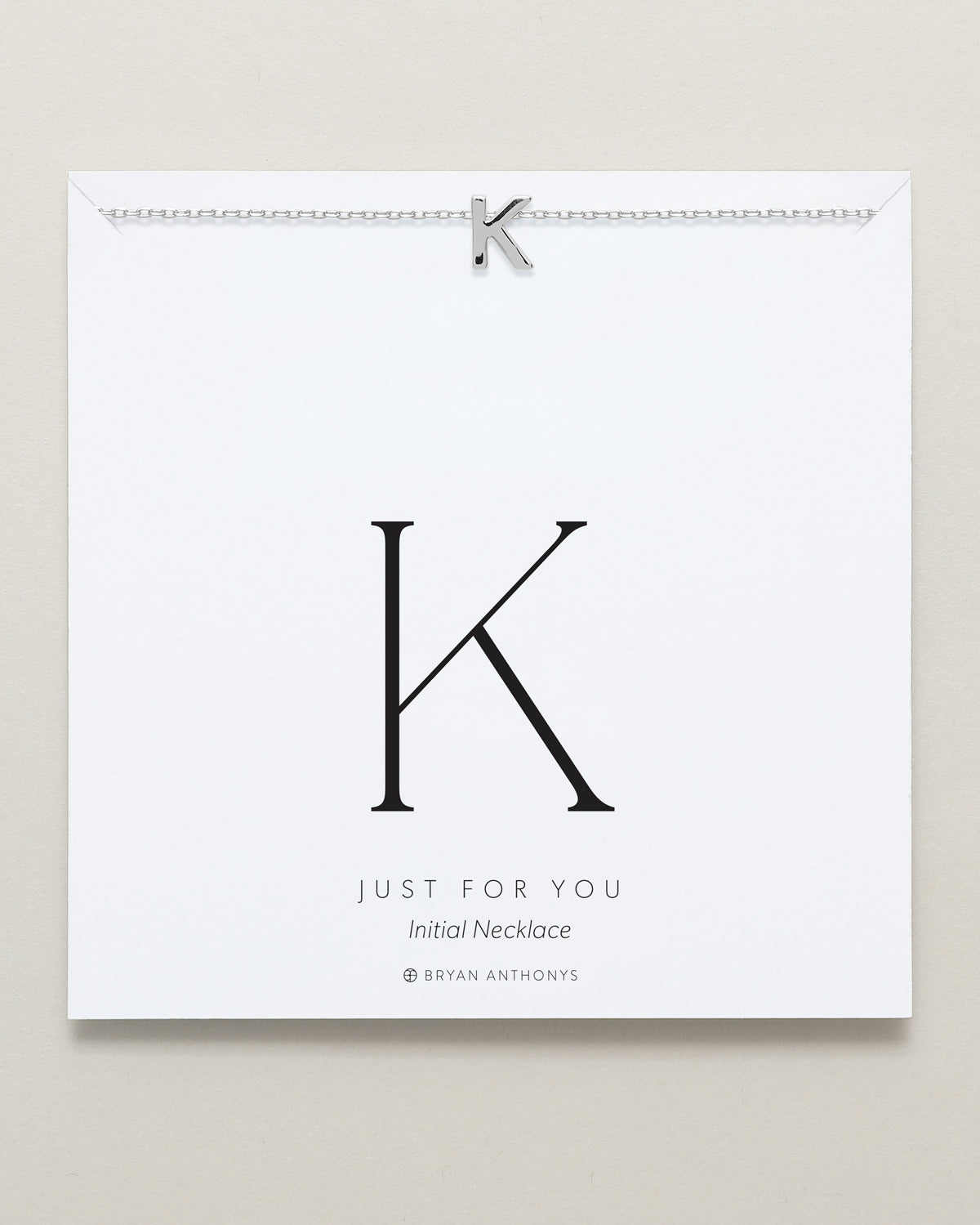 Bryan Anthonys Just For You Silver K Necklace On Card