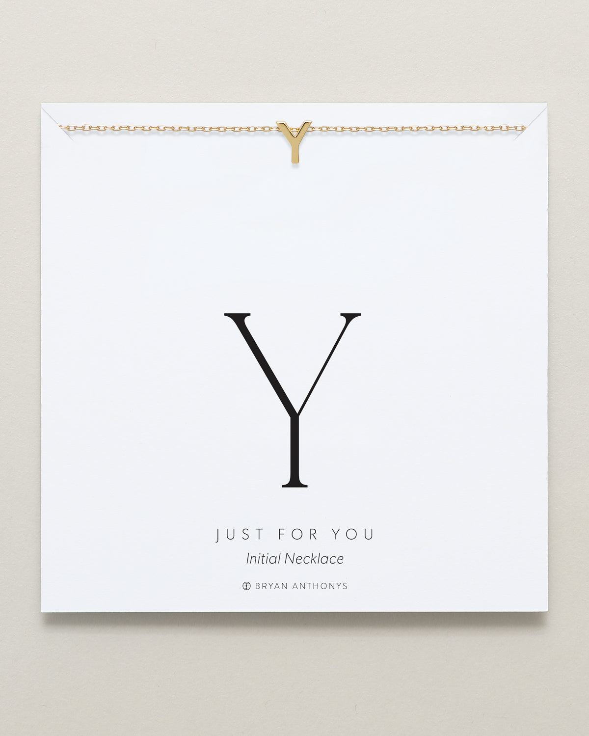 Bryan Anthonys Just For You Gold Y Necklace On Card