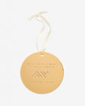 Bryan Anthonys Highs and Lows Metal Holiday Ornament in Gold