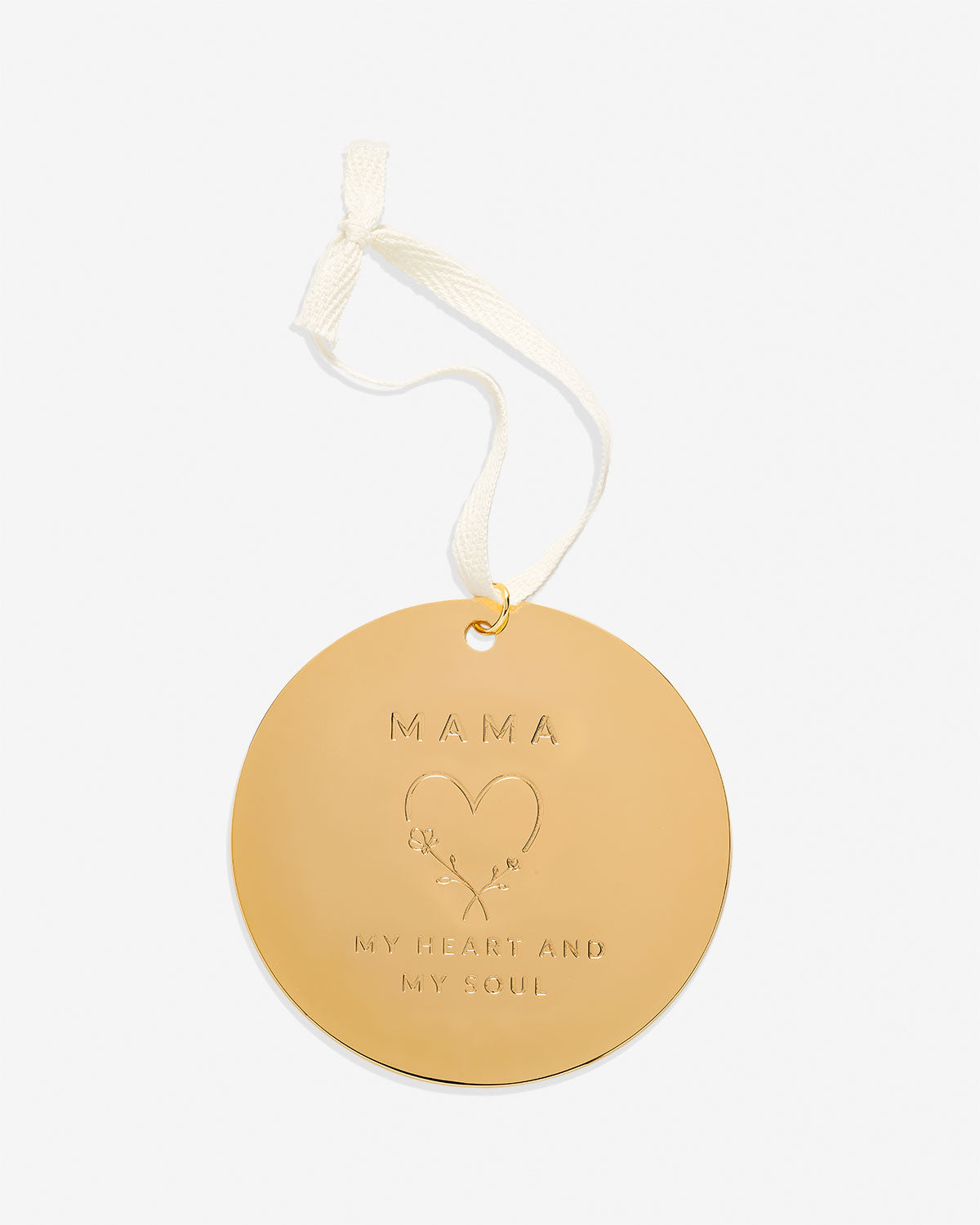 Bryan Anthonys Mama Metal Holiday Ornament in Gold