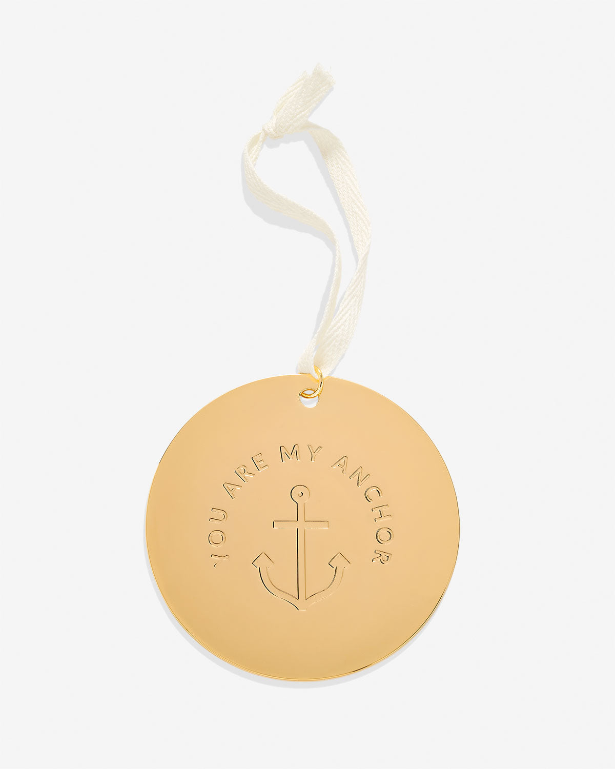 Bryan Anthonys My Anchor Metal Holiday Ornament in Gold