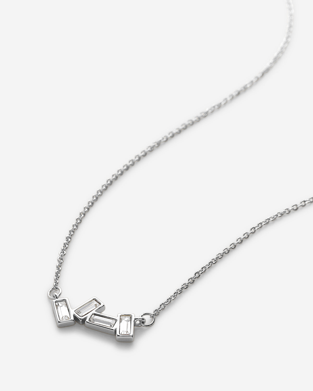 Beautifully Broken Silver Necklace Macro