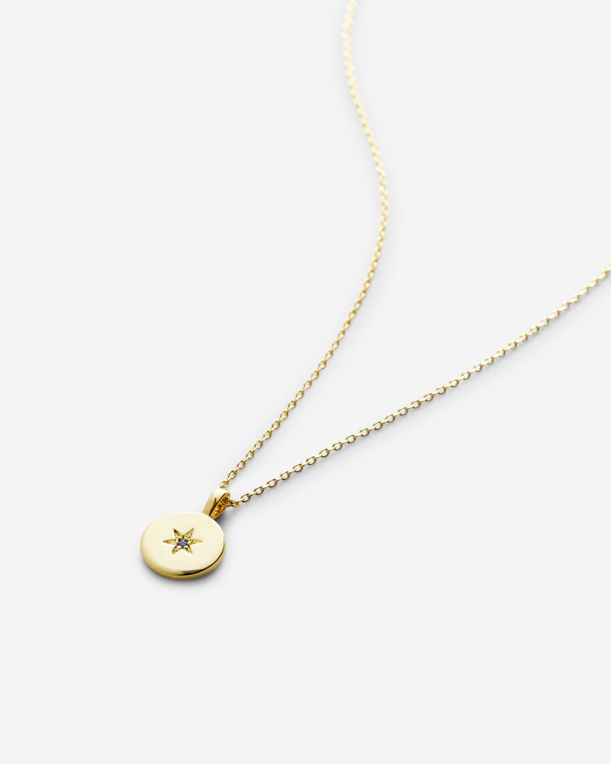 Bryan Anthonys Birthstones Pendant Necklace September Sapphire Gold