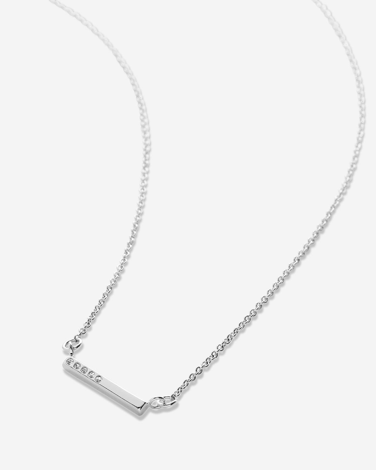 Bryan Anthonys Blank Slate Necklace in Silver