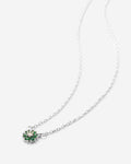 Bryan Anthonys Bloom Silver Green Dainty Necklace Macro