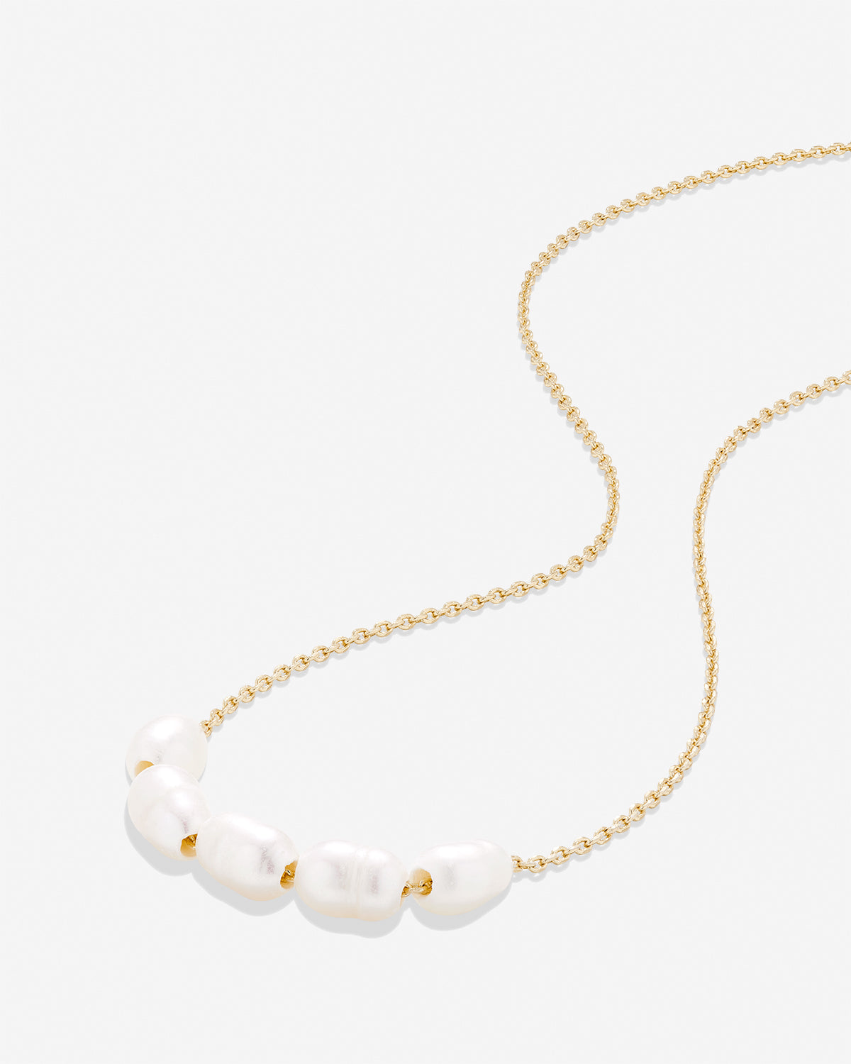 Bryan Anthonys Grit Pearl Necklace in Gold