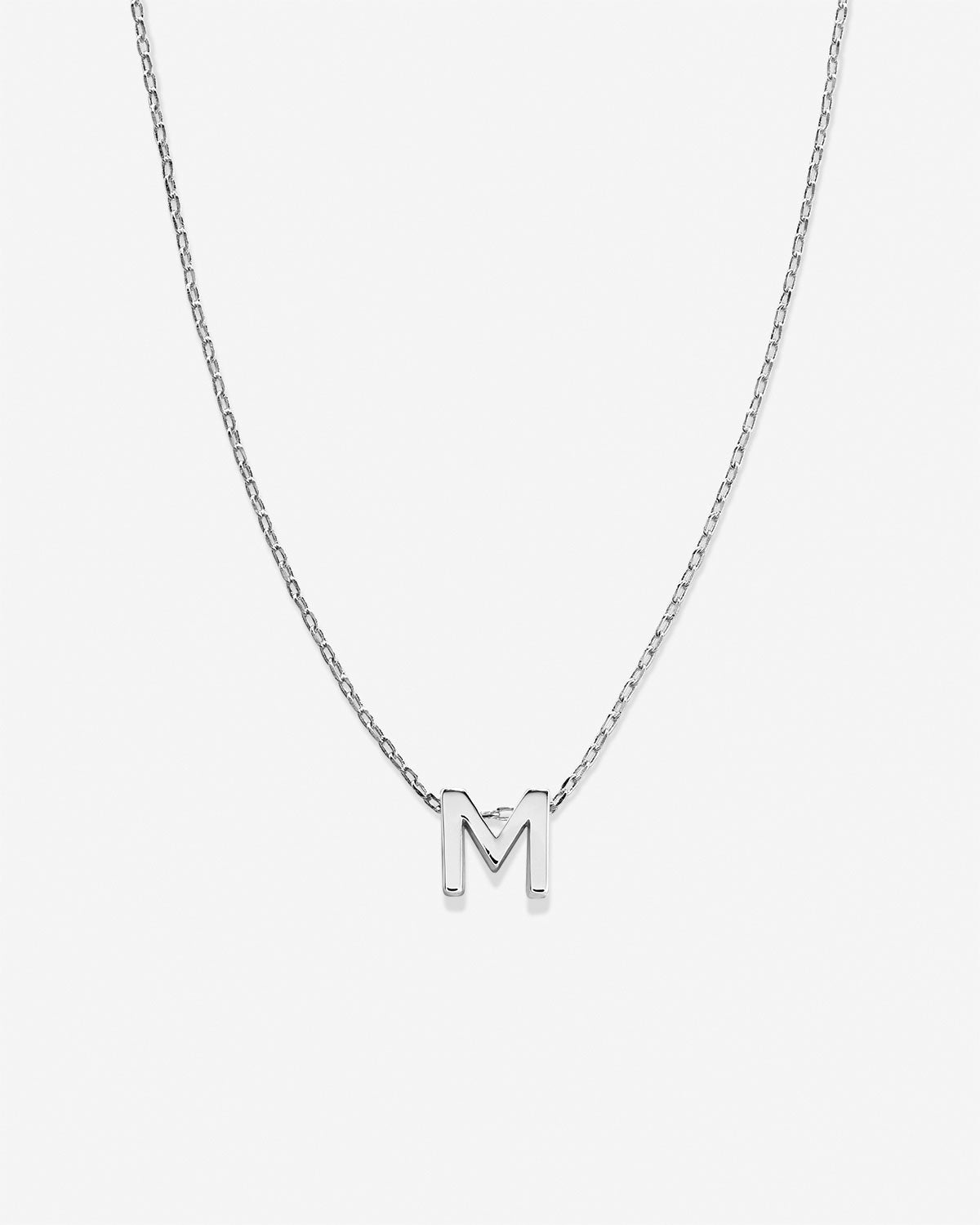 Bryan Anthonys Just For You Silver M Necklace