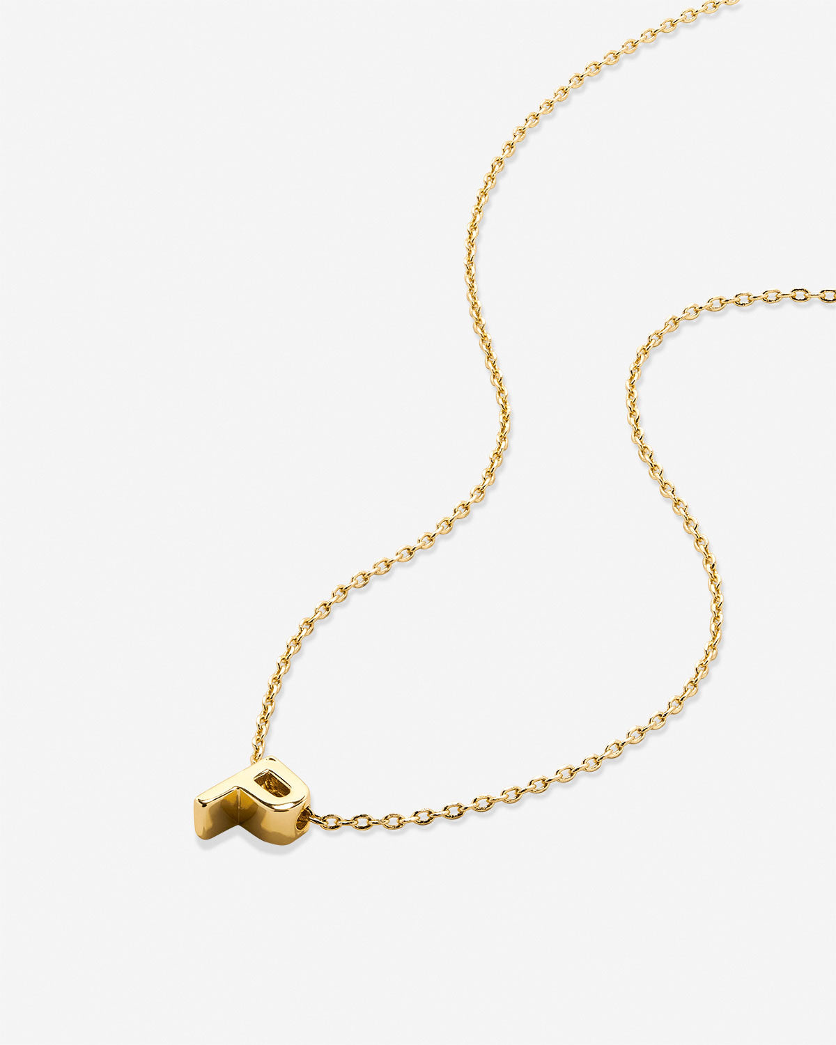 Just For You Initial Necklace — Letter P