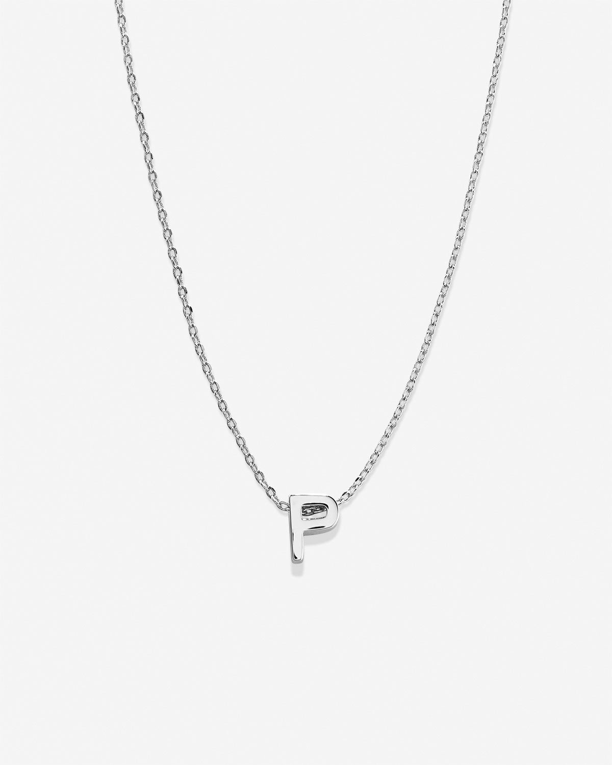 Bryan Anthonys Just For You Silver P Necklace