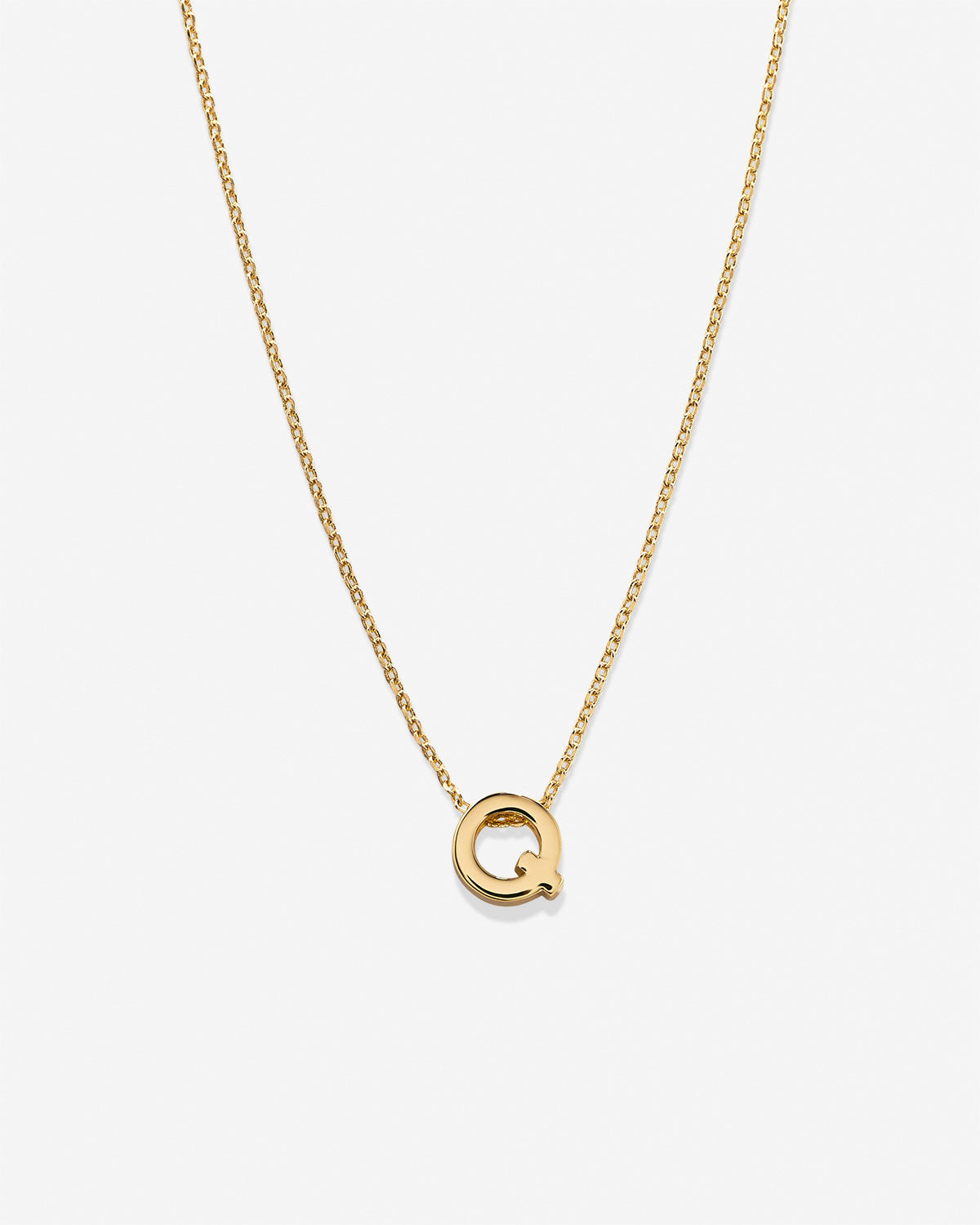 Just For You Initial Necklace — Letter Q