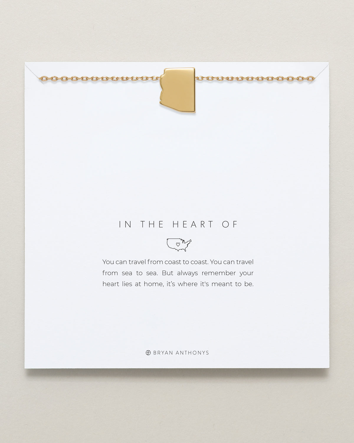 In The Heart Of Necklace — Arizona on card