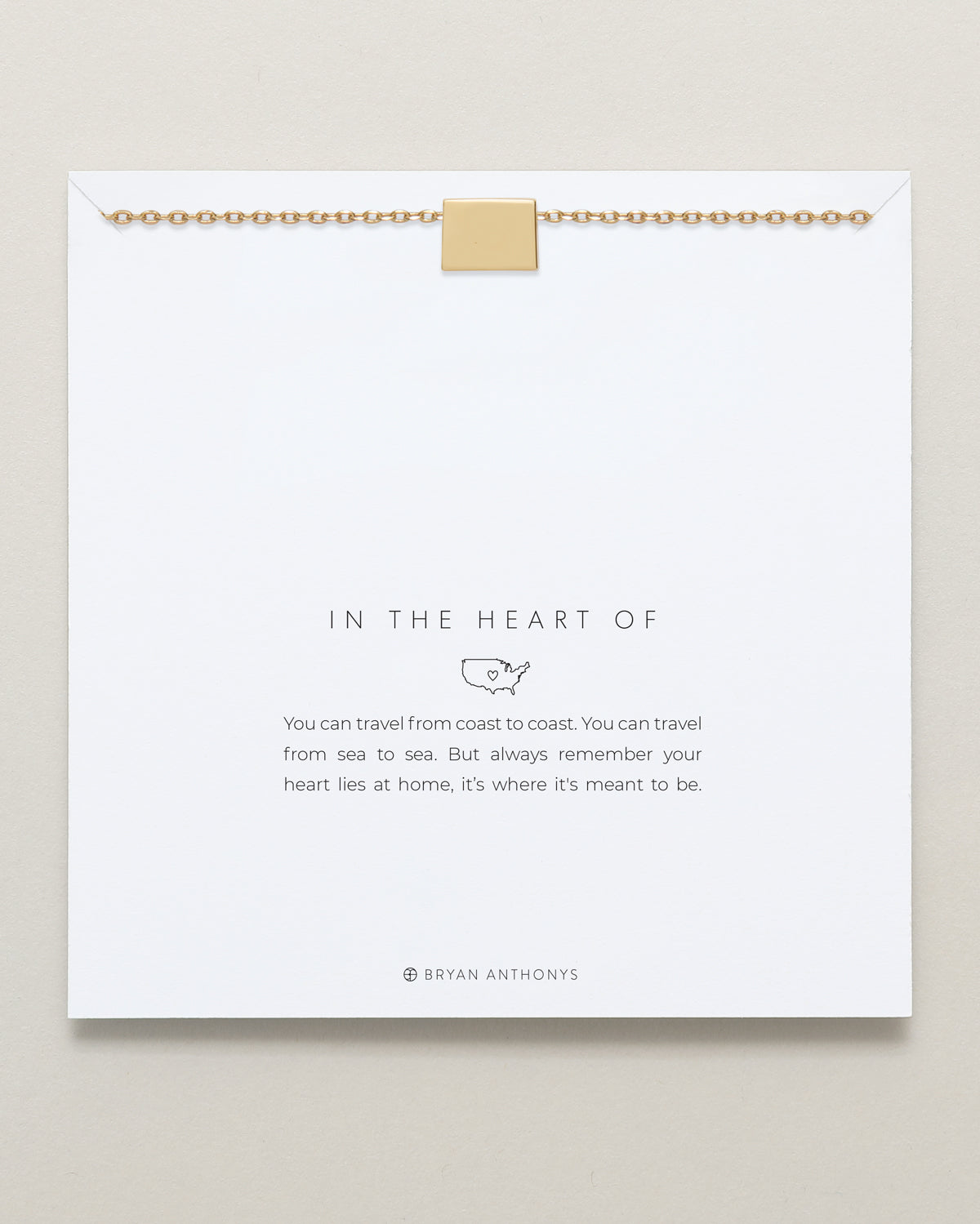 In The Heart Of Necklace — Colorado on card