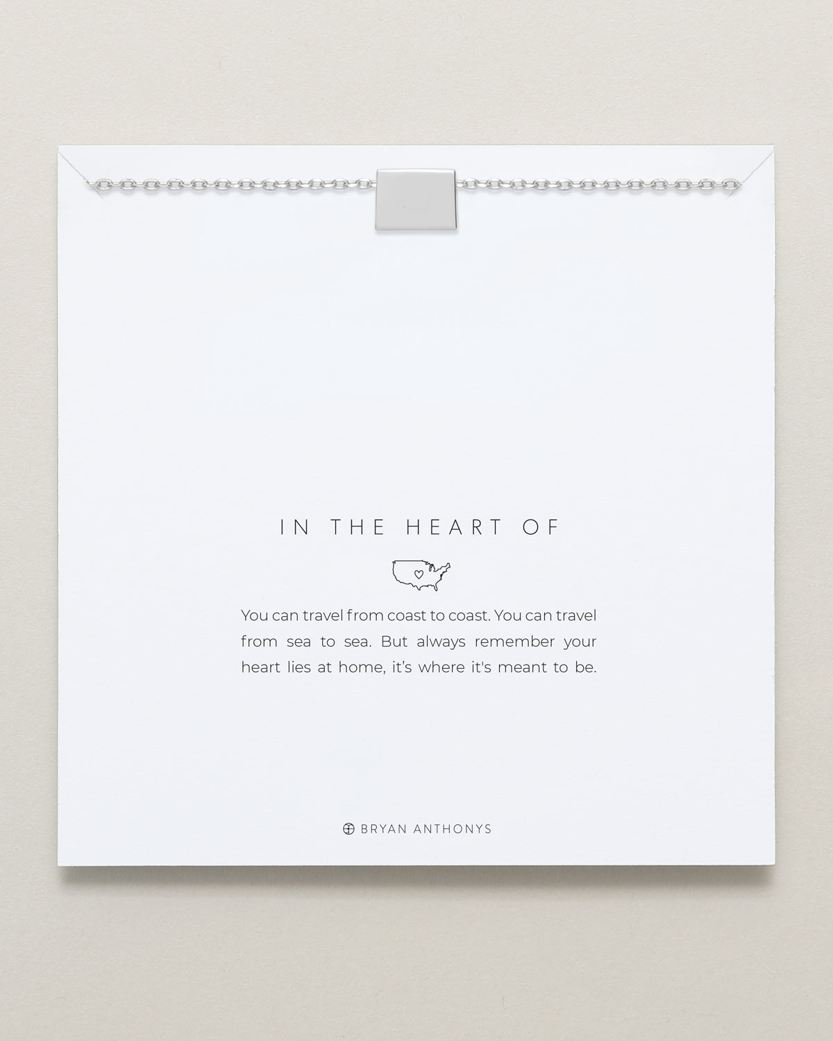 In The Heart Of Necklace — Colorado on card