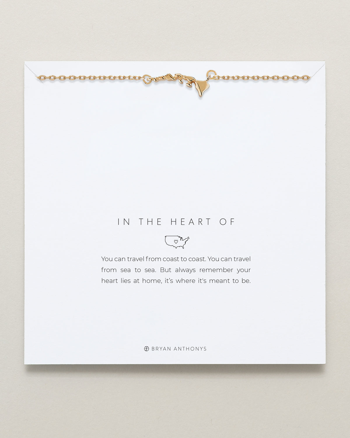 In The Heart Of Necklace — Hawaii on card