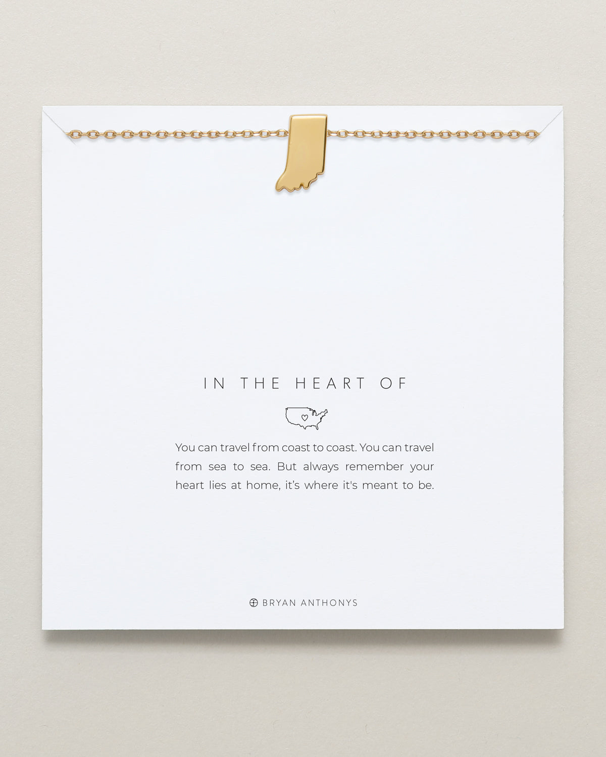 In The Heart Of Necklace — Indiana carded