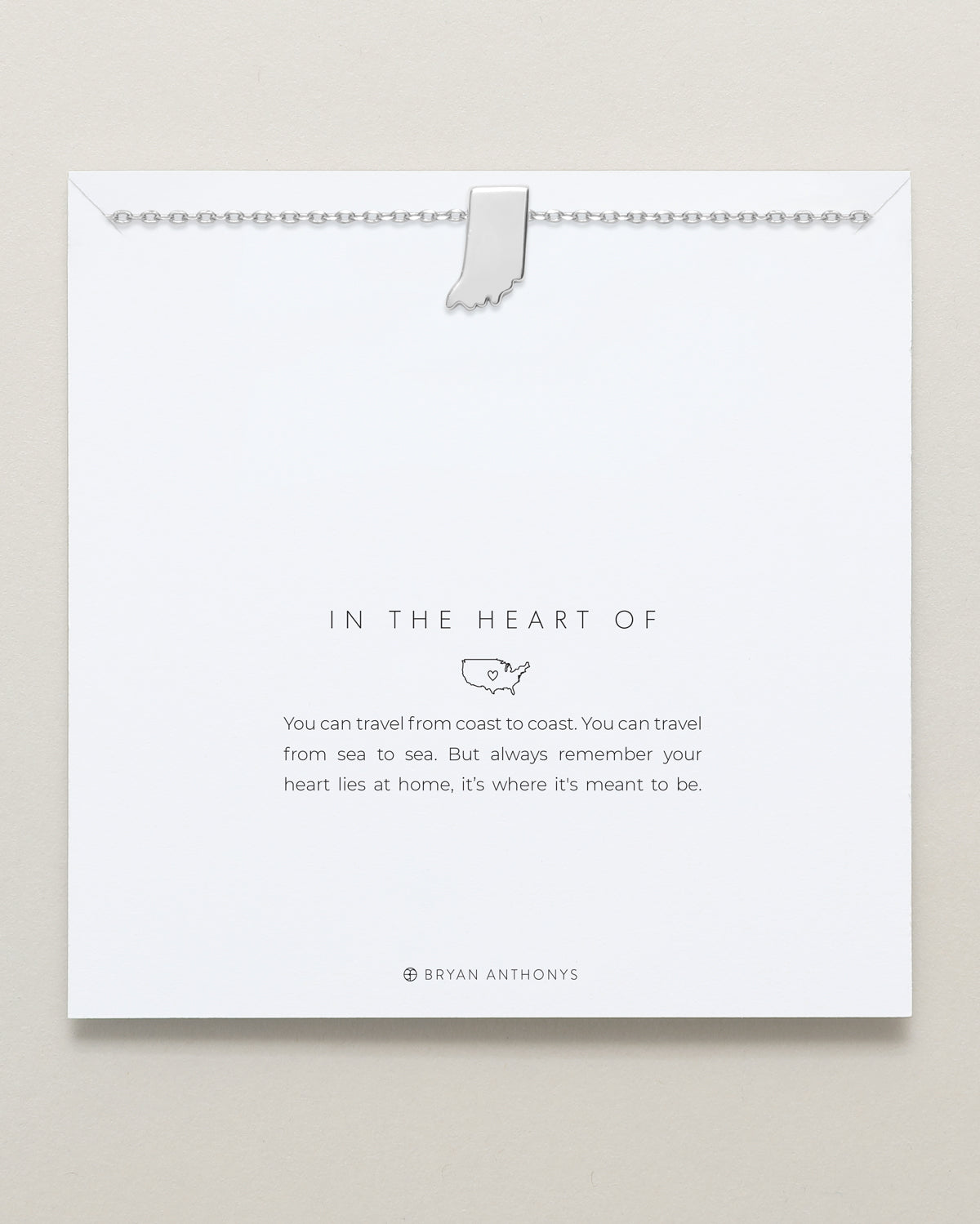 In The Heart Of Necklace — Indiana carded