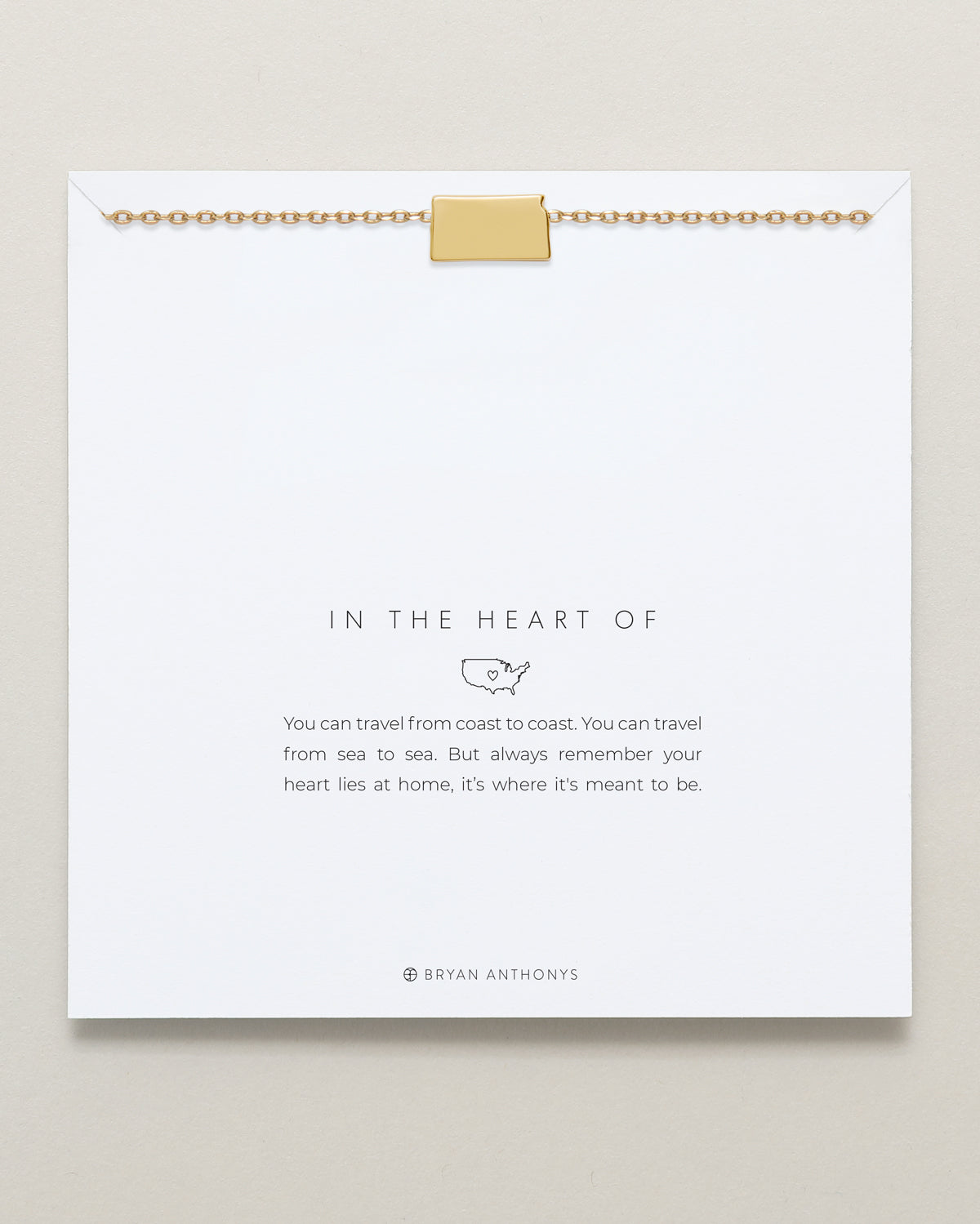 In The Heart Of Necklace — Kansas on card