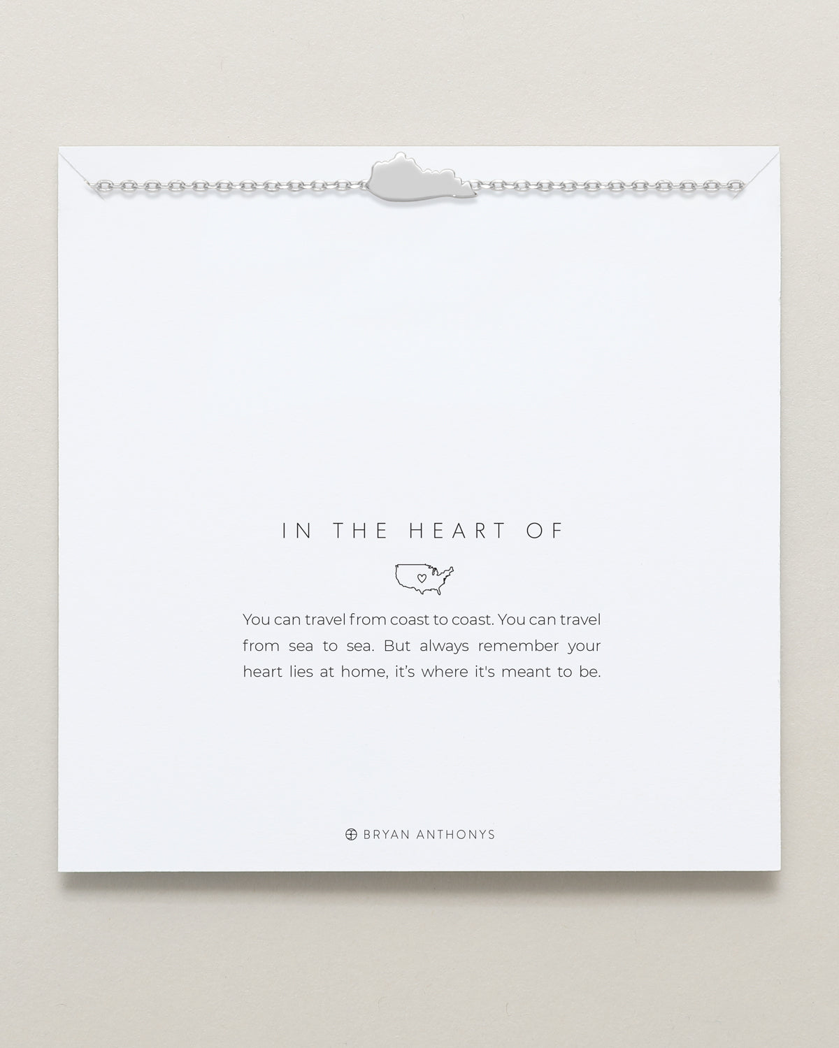 In The Heart Of Necklace — Kentucky on card