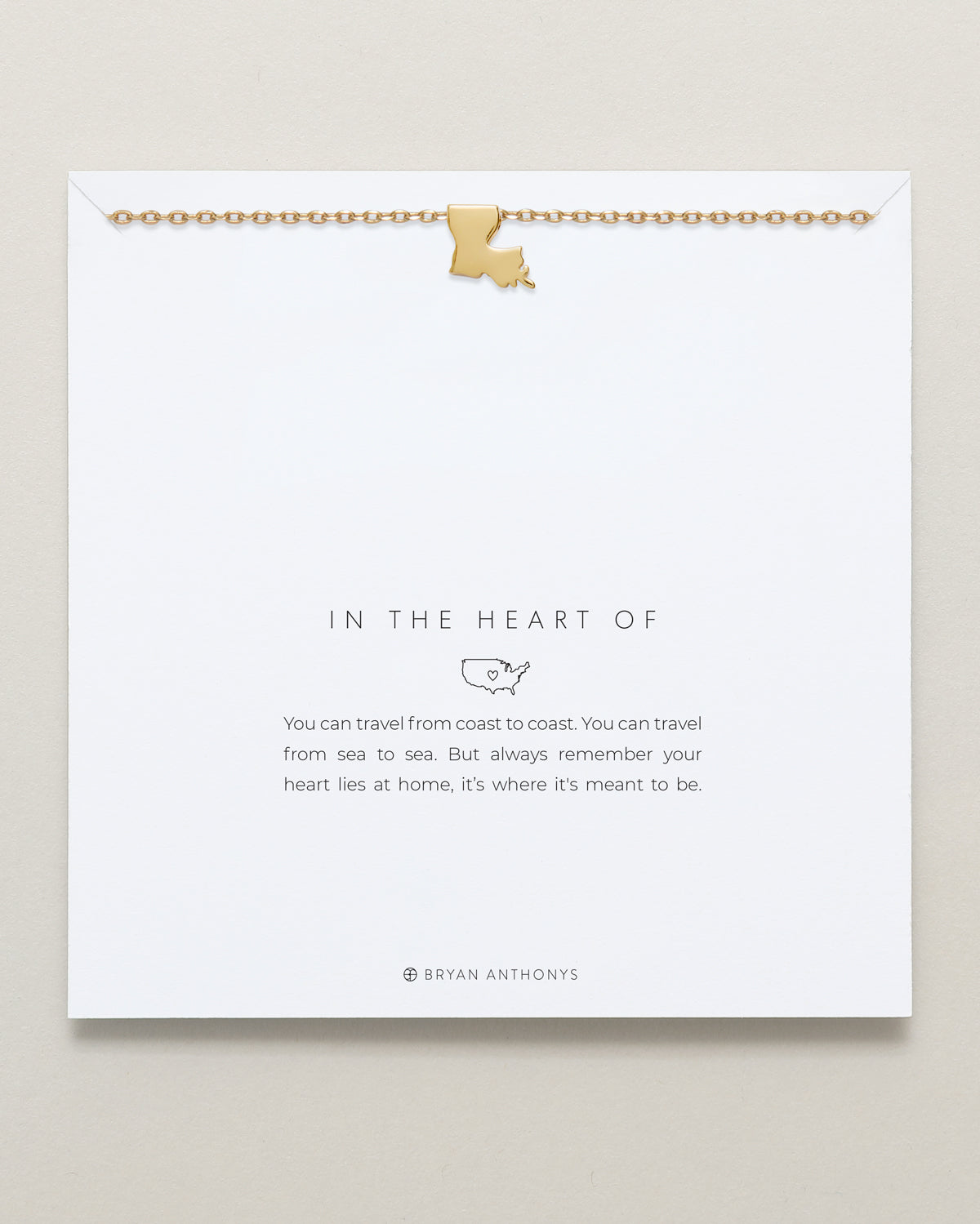 In The Heart Of Necklace — Louisiana on card