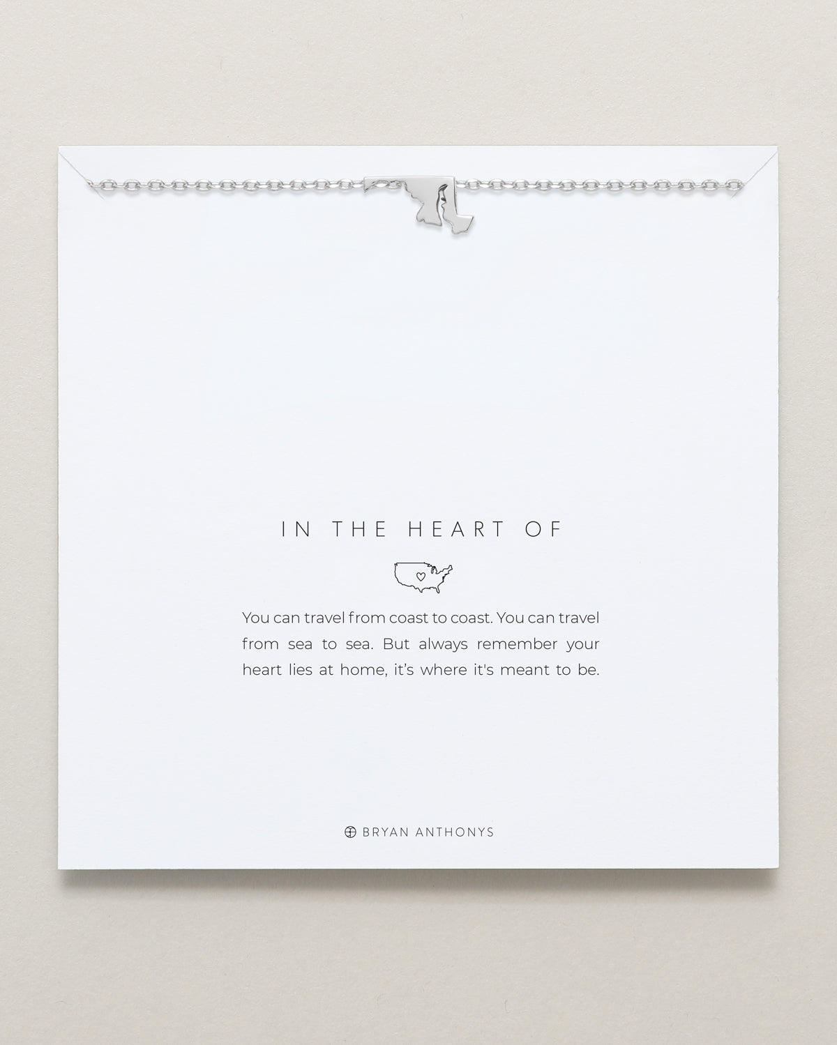 In The Heart Of Necklace — Maryland on card