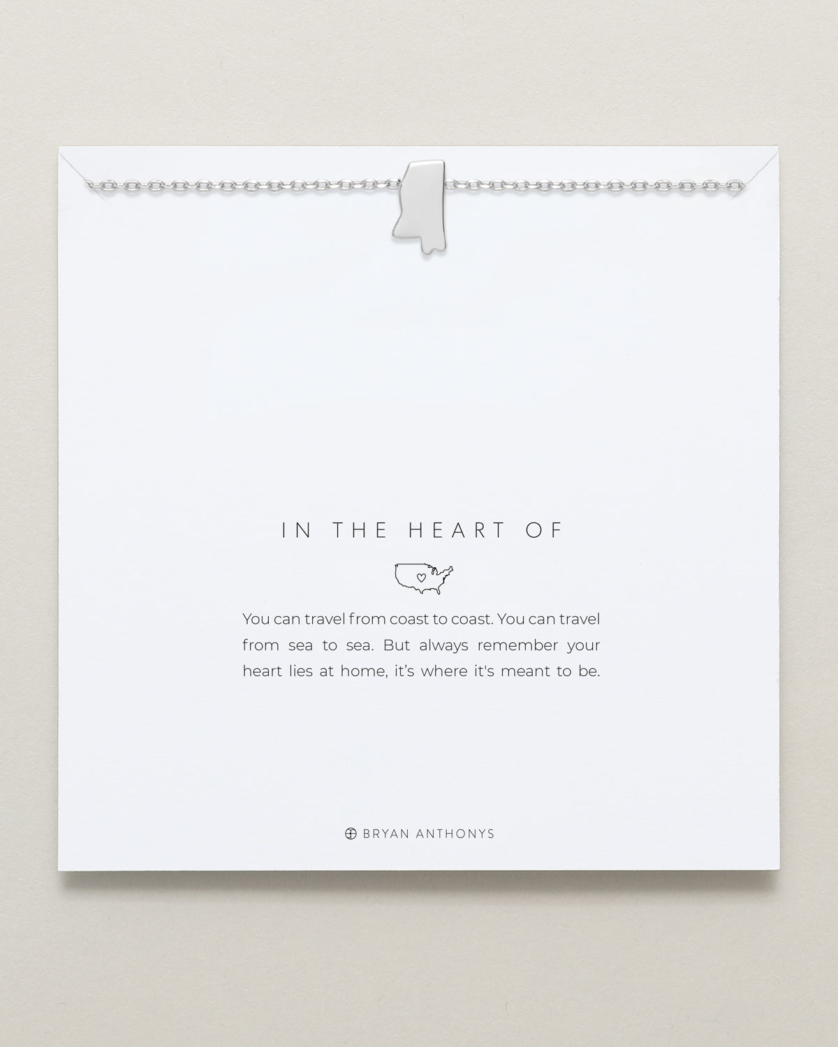 In The Heart Of Necklace — Mississippi carded