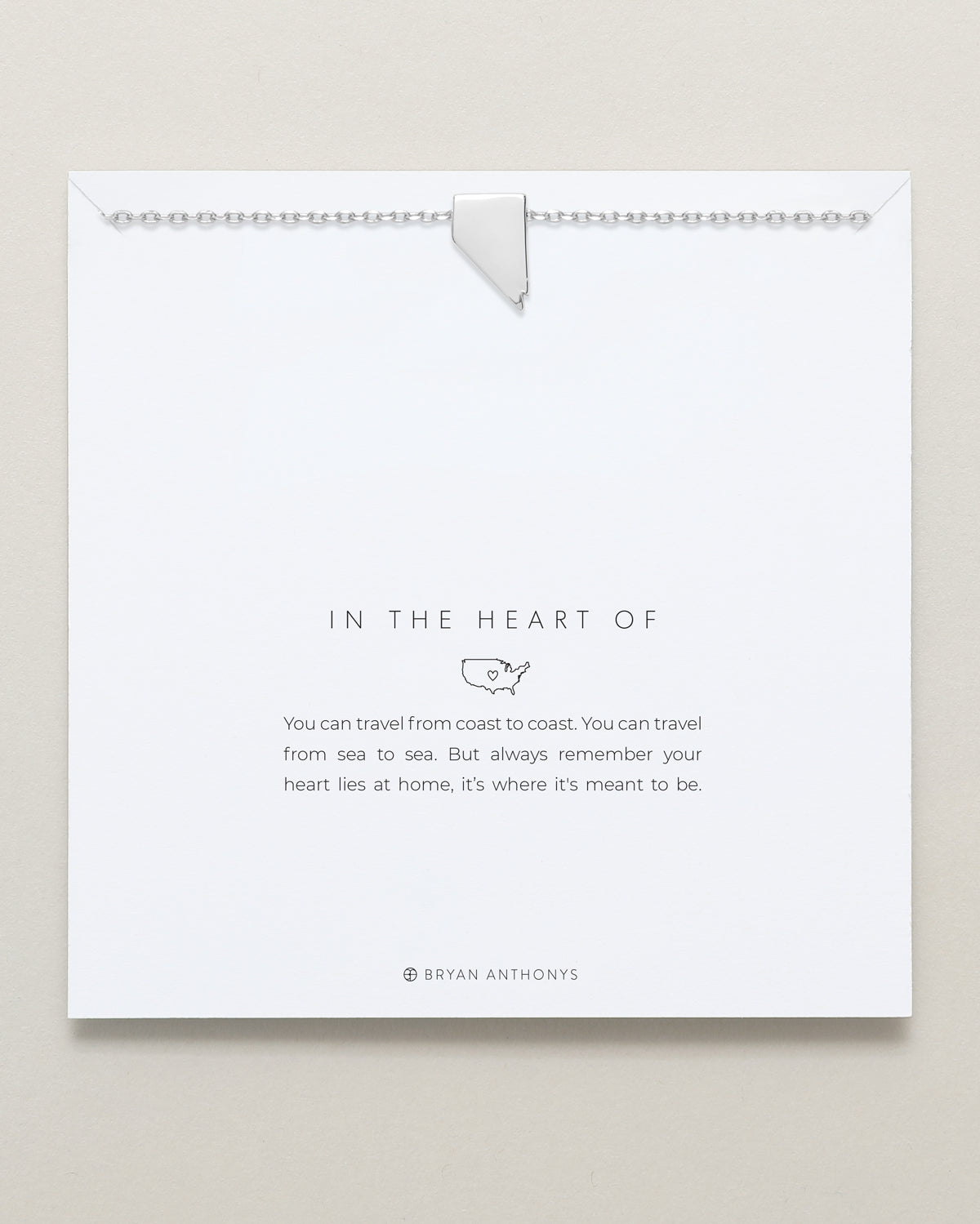 In The Heart Of Necklace — Nevada carded