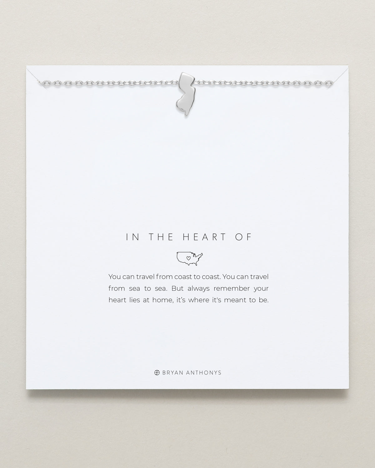 In The Heart Of Necklace — New Jersey carded