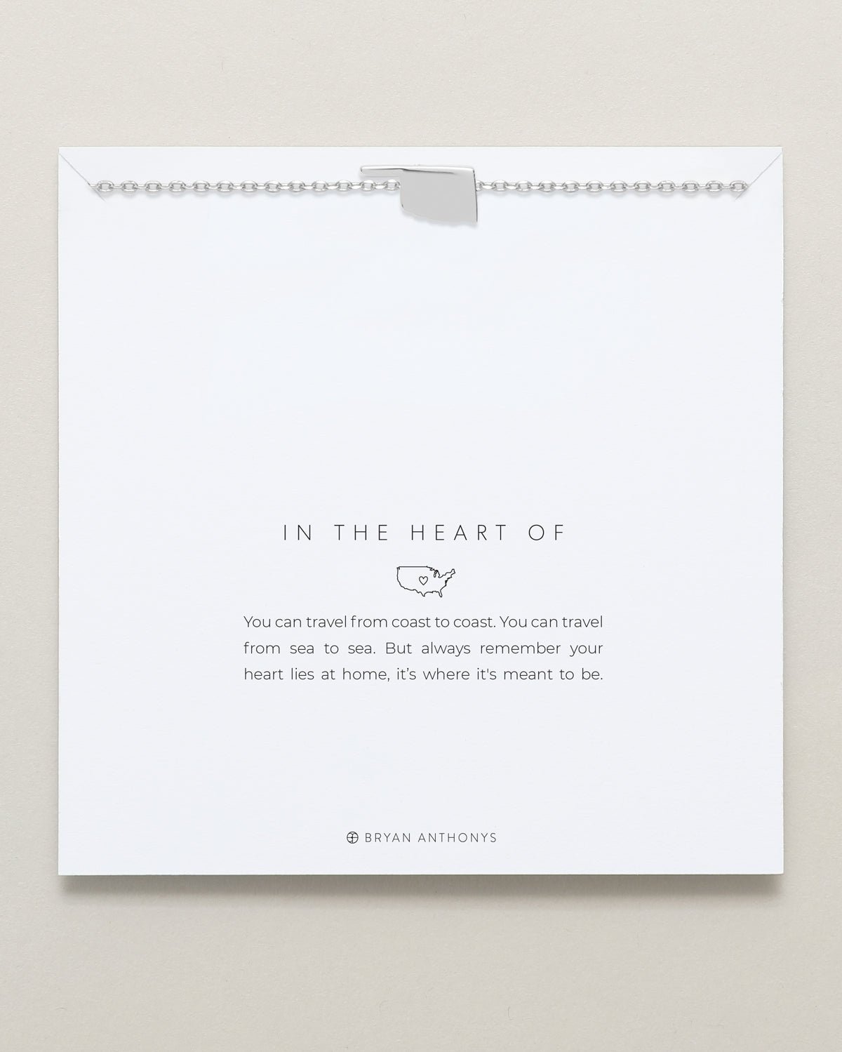 In The Heart Of Necklace — Oklahoma carded