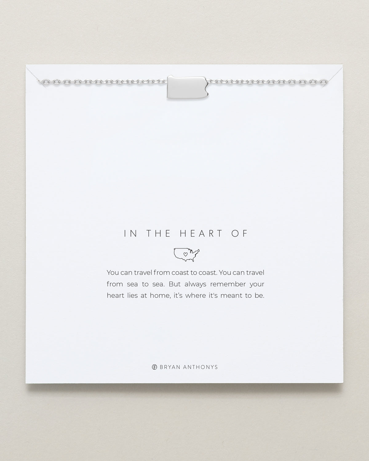 In The Heart Of Necklace — Pennsylvania on card