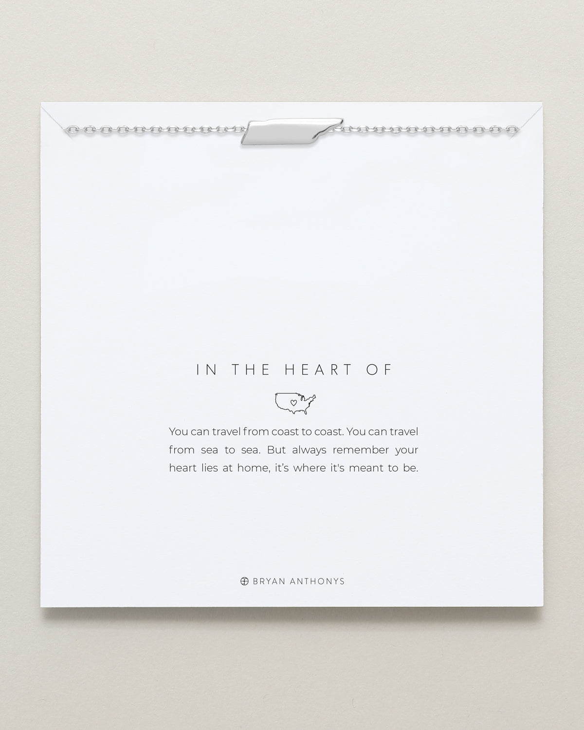 In The Heart Of Necklace — Tennessee carded