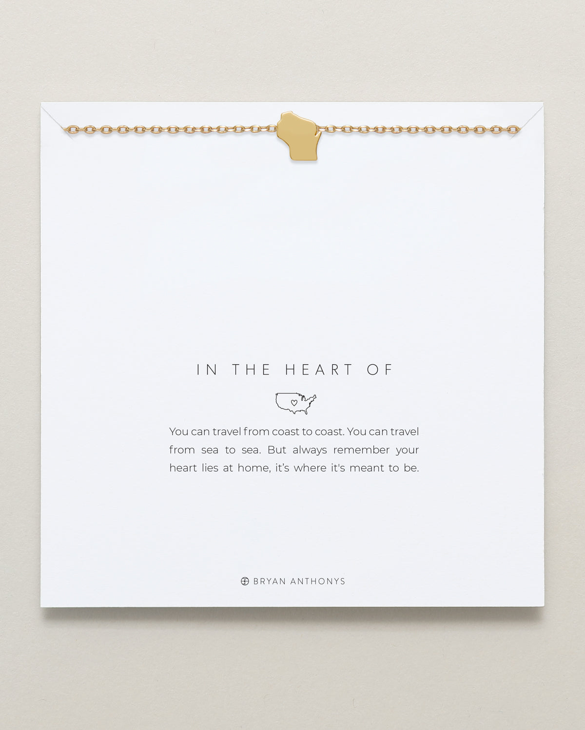In The Heart Of Necklace — Wisconsin carded