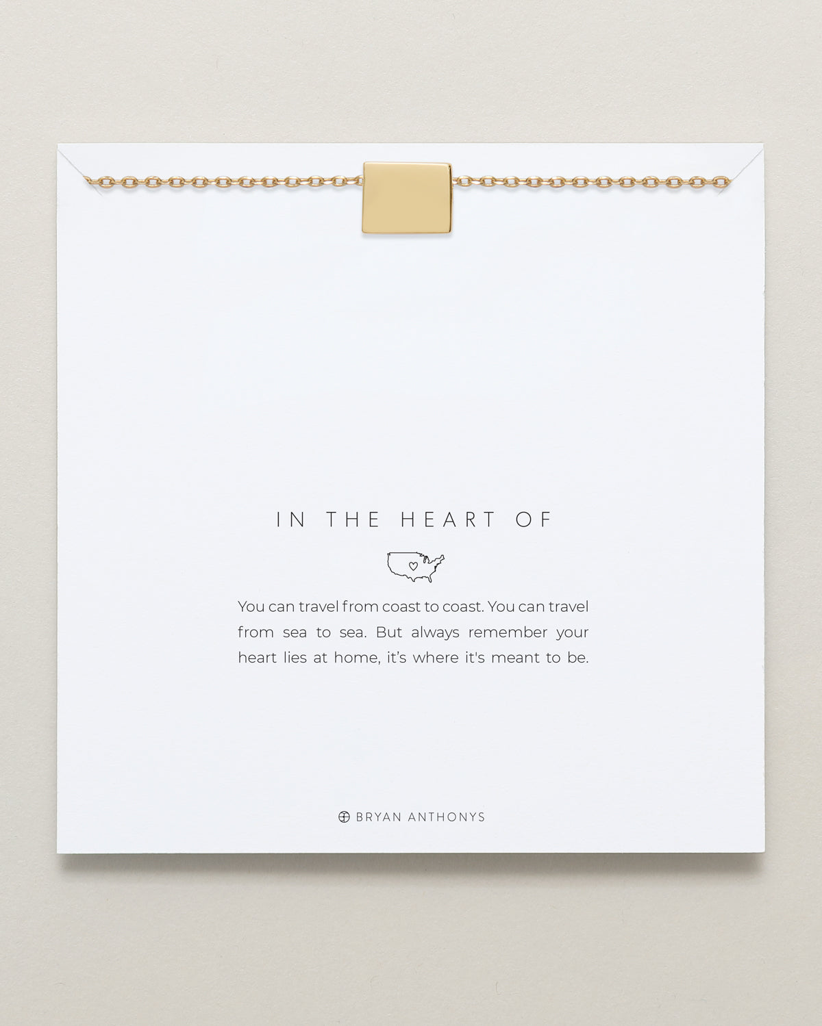 In The Heart Of Necklace — Wyoming carded
