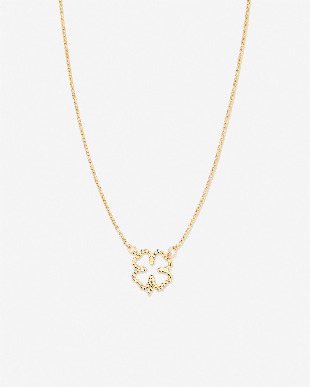 Bryan Anthonys Just For Luck Collection Clover Necklace Gold