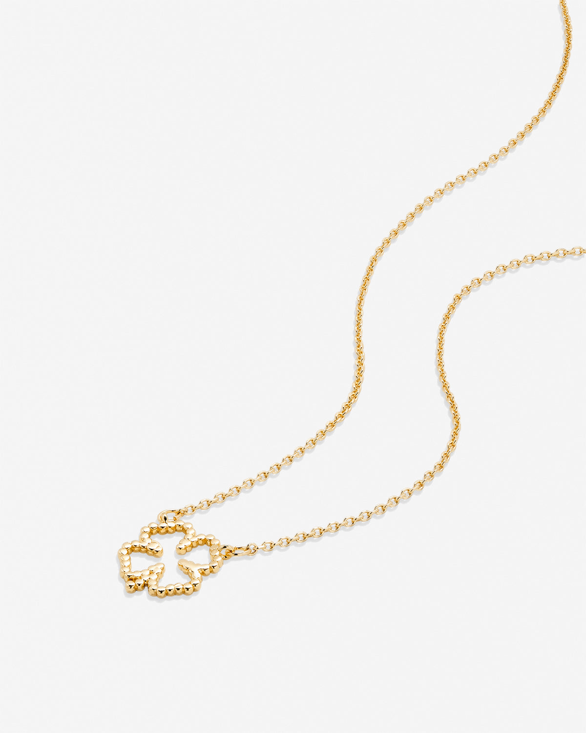 Bryan Anthonys Just For Luck Collection Clover Necklace Gold