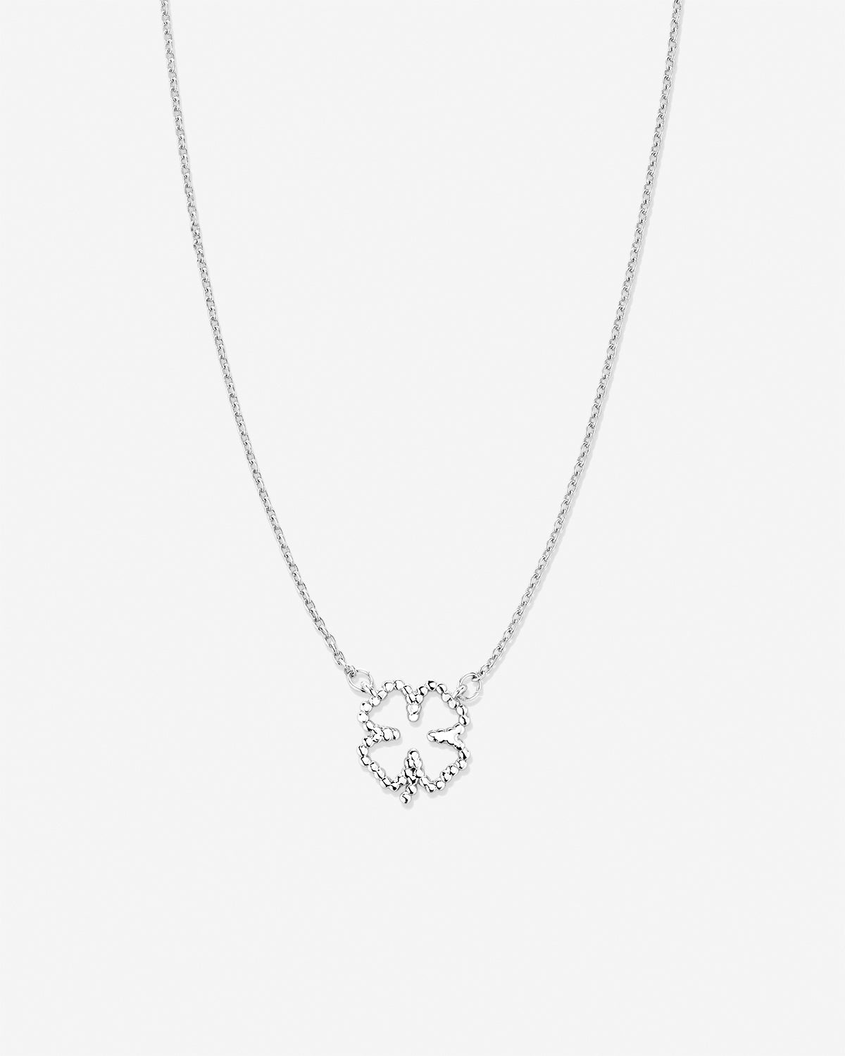Bryan Anthonys Just For Luck Collection Clover Necklace Silver