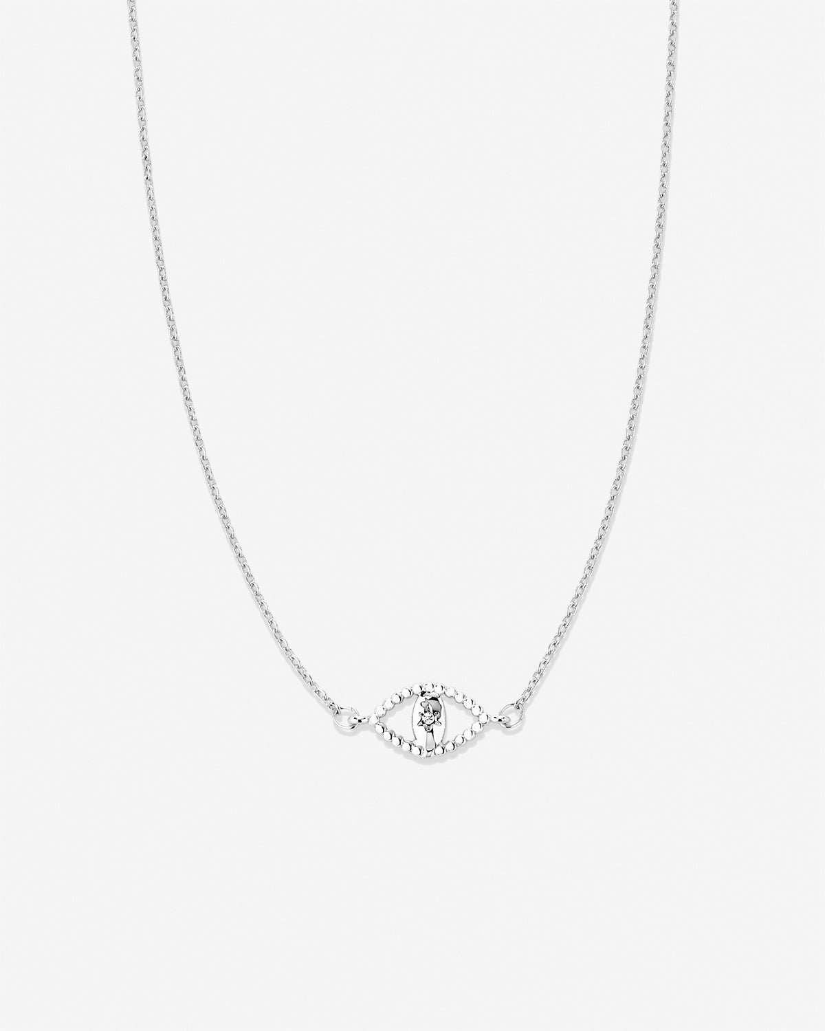 Bryan Anthonys Just For Luck Collection Evil Eye Necklace Silver