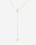 Bryan Anthonys Radiance Collection Pear Cut Lariat Necklace Gold