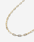 Bryan Anthonys Layers of You Connected Gold Delicate Paperclip Chain Necklace Macro